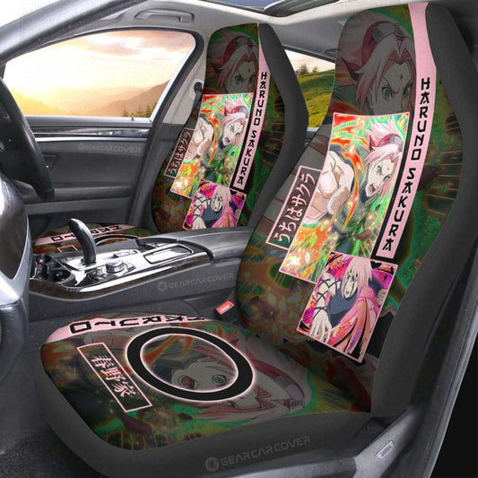 Haruno Sakura Car Seat Covers Custom Anime Car Accessories - Gearcarcover - 2