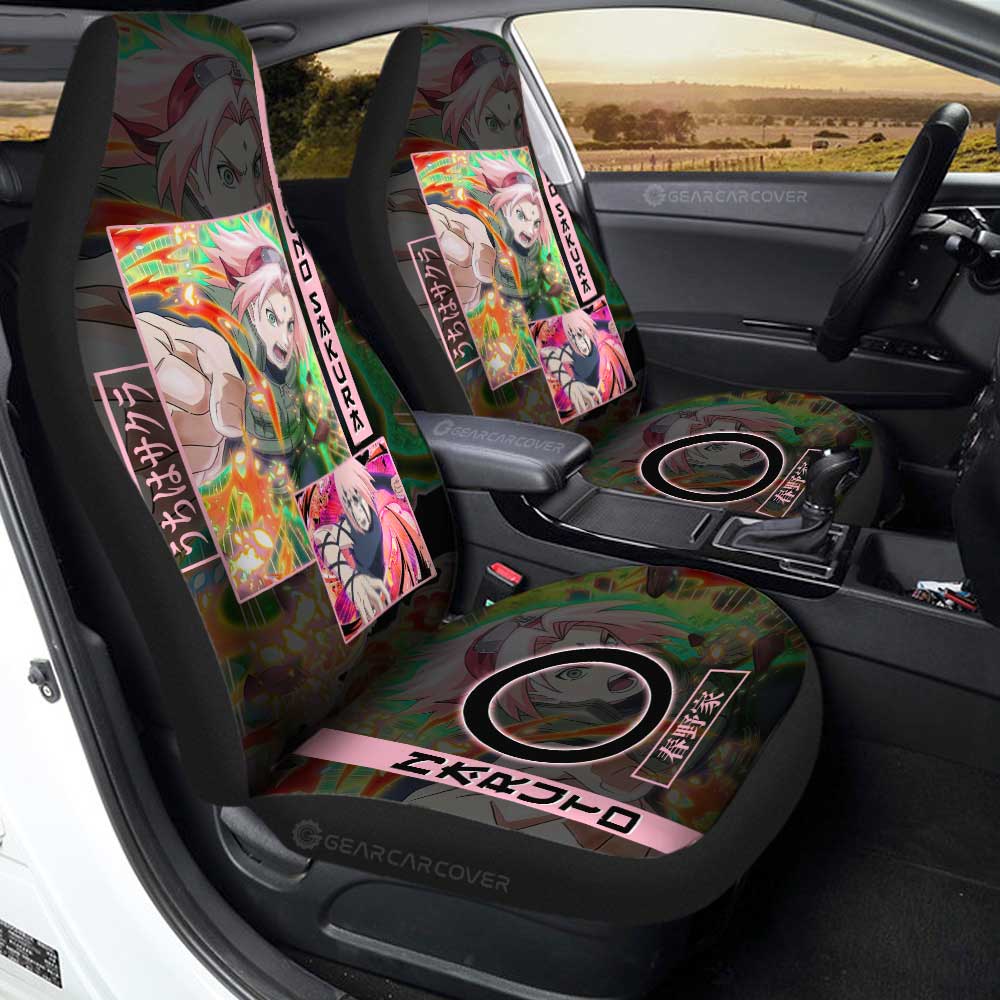 Haruno Sakura Car Seat Covers Custom Anime Car Accessories - Gearcarcover - 1