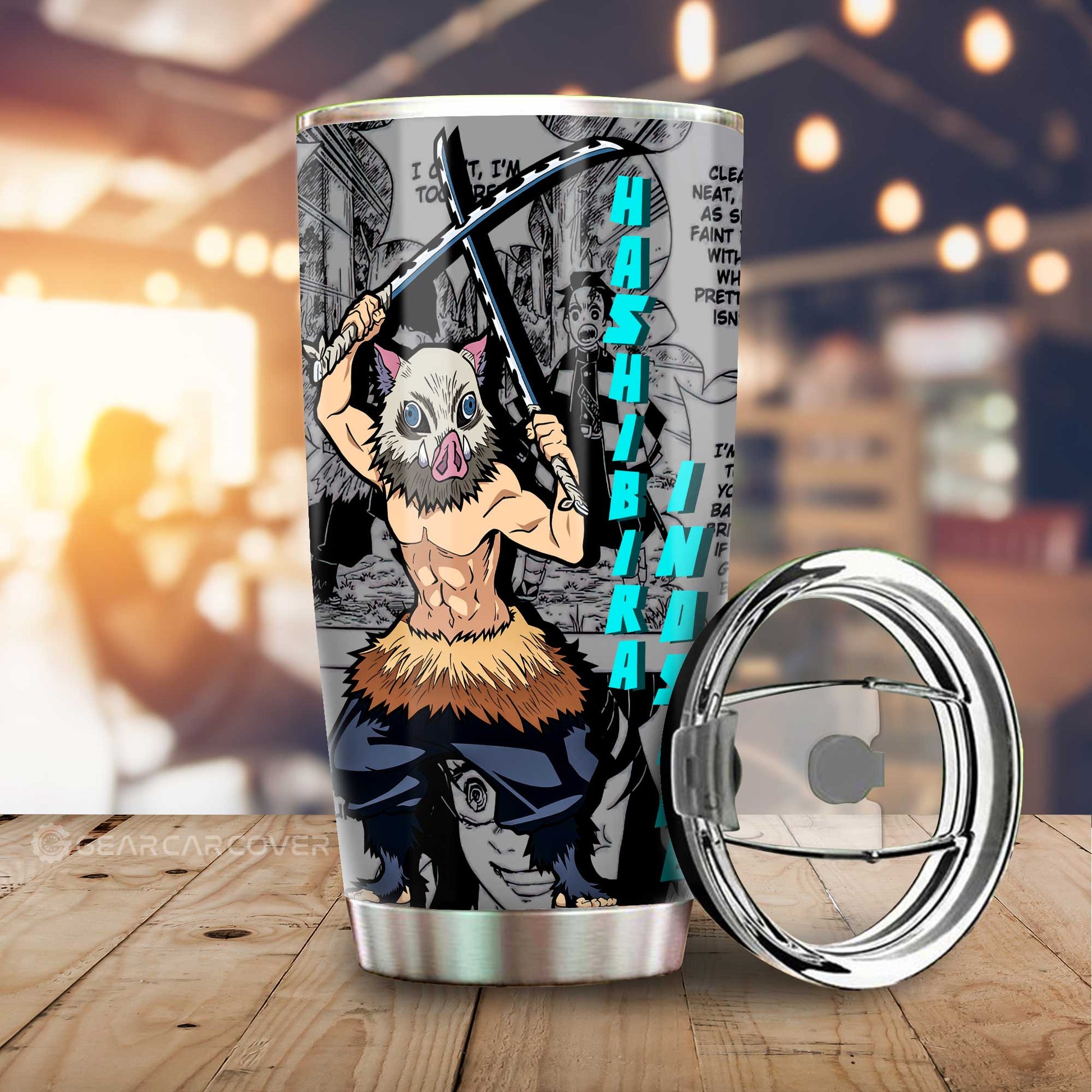 Hashibira Inosuke Tumbler Cup Custom Demon Slayer Anime Mix Mangas - Gearcarcover - 2