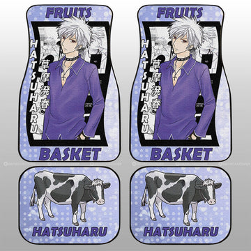 Hatsuharu Sohma Car Floor Mats Custom Fruits Basket Anime Car Accessories - Gearcarcover - 1