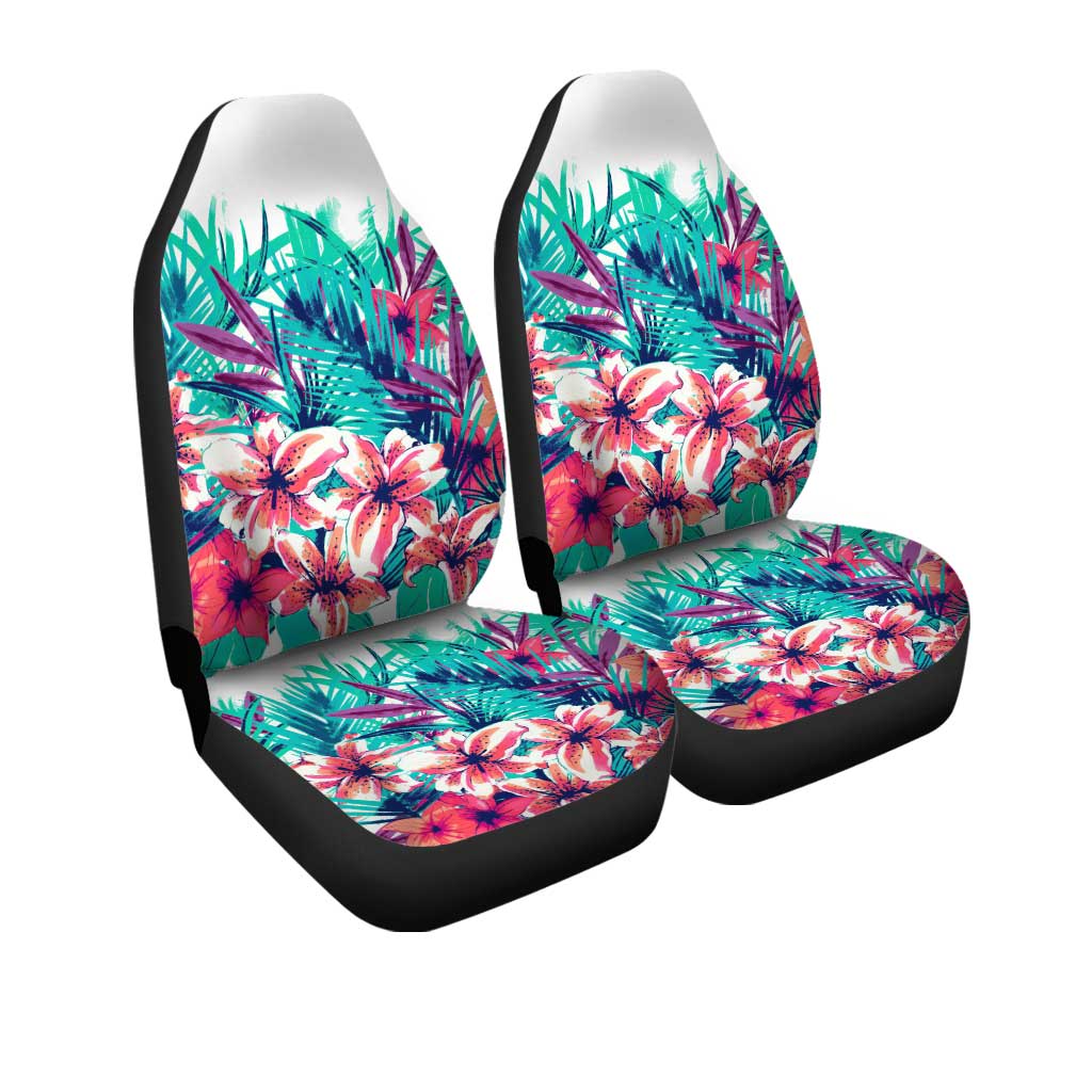 Hawaii Car Seat Covers Custom Tropical Floral Car Accessories - Gearcarcover - 3