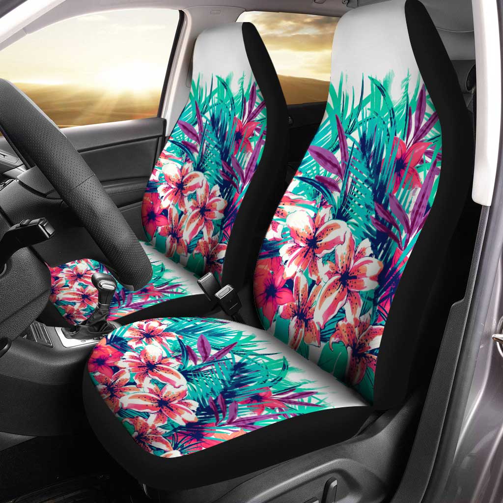 Hawaii Car Seat Covers Custom Tropical Floral Car Accessories - Gearcarcover - 1