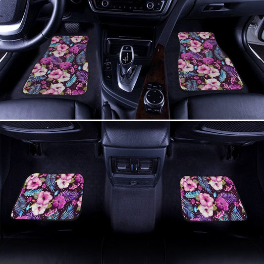 Hawaiian Car Floor Mats Custom Beautiful Tropical Flowers Car Accessories - Gearcarcover - 2