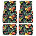 Hawaiian Car Floor Mats Custom Hibiscus Plumeria Flower Car Interior Accessories - Gearcarcover - 1