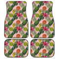 Hawaiian Car Floor Mats Custom Pineaple Tropical Car Accessories - Gearcarcover - 1