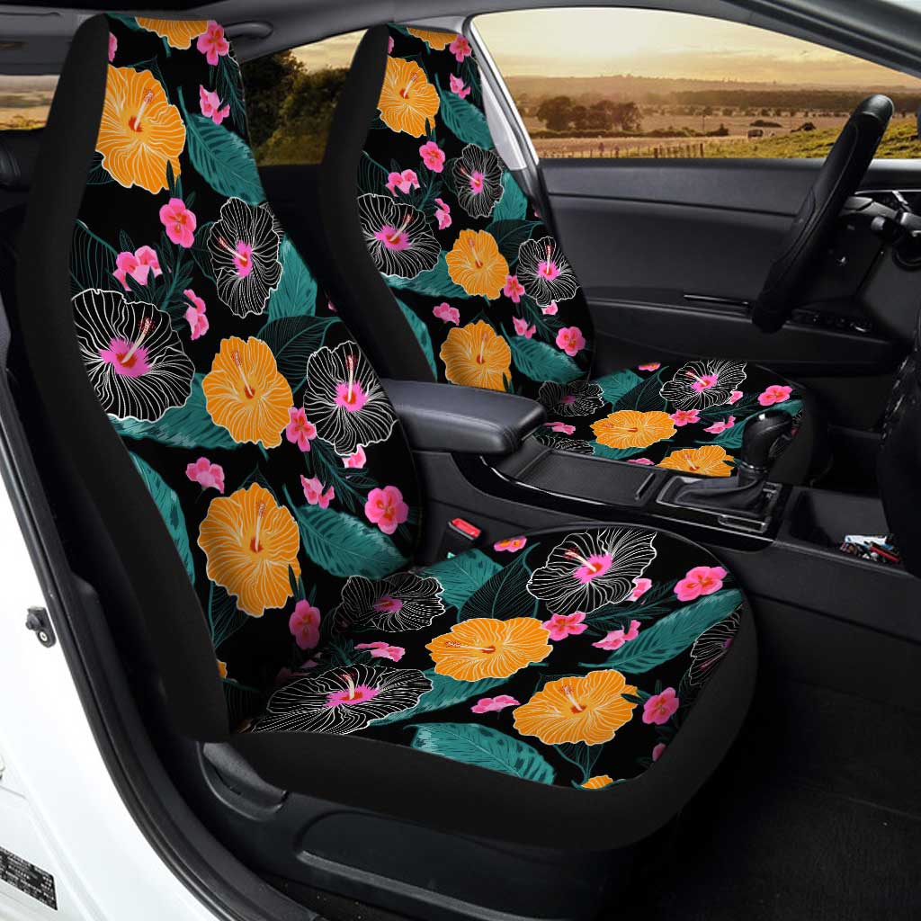 Hawaiian Car Seat Covers Custom Beautiful Tropical Flowers Car Accessories - Gearcarcover - 2