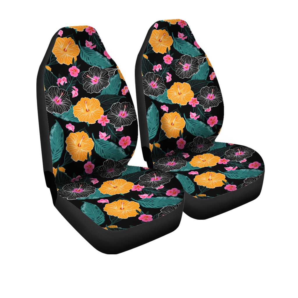 Hawaiian Car Seat Covers Custom Beautiful Tropical Flowers Car Accessories - Gearcarcover - 3
