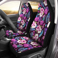 Hawaiian Car Seat Covers Custom Purple Tropical Flowers Car Accessories - Gearcarcover - 1