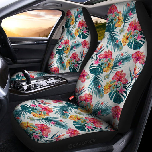 Hawaiian Car Seat Covers Custom Tropical Flowers Car Accessories - Gearcarcover - 2