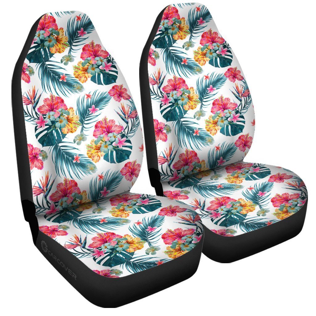 Hawaiian Car Seat Covers Custom Tropical Flowers Car Accessories - Gearcarcover - 3