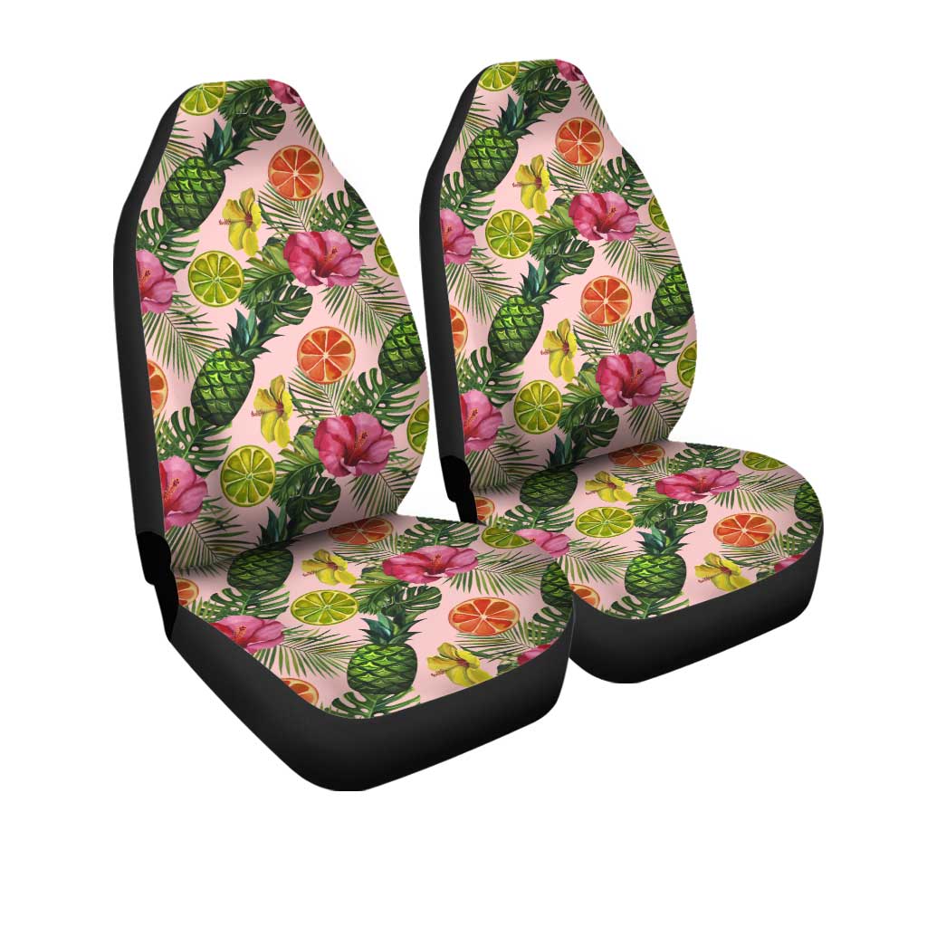 Hawaiian Car Seat Covers Custom Tropical Pineaple Car Accessories - Gearcarcover - 3