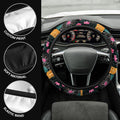 Hawaiian Steering Wheel Covers Custom Beautiful Tropical Flowers Car Accessories - Gearcarcover - 3