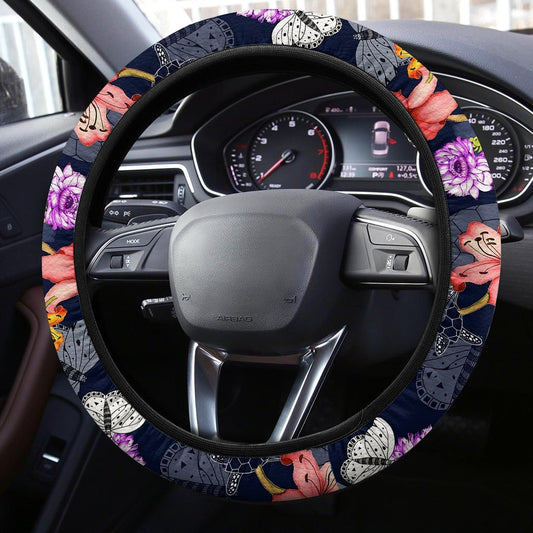 Hawaiian Steering Wheel Covers Custom Lovely Tropical Pattern Car Accessories - Gearcarcover - 2