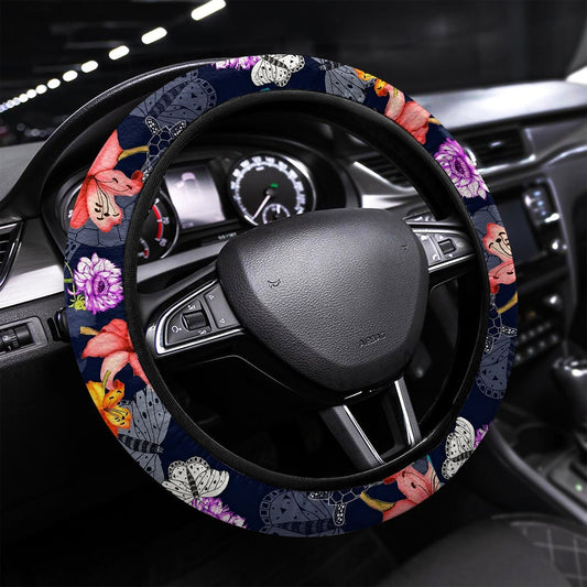 Hawaiian Steering Wheel Covers Custom Lovely Tropical Pattern Car Accessories - Gearcarcover - 1