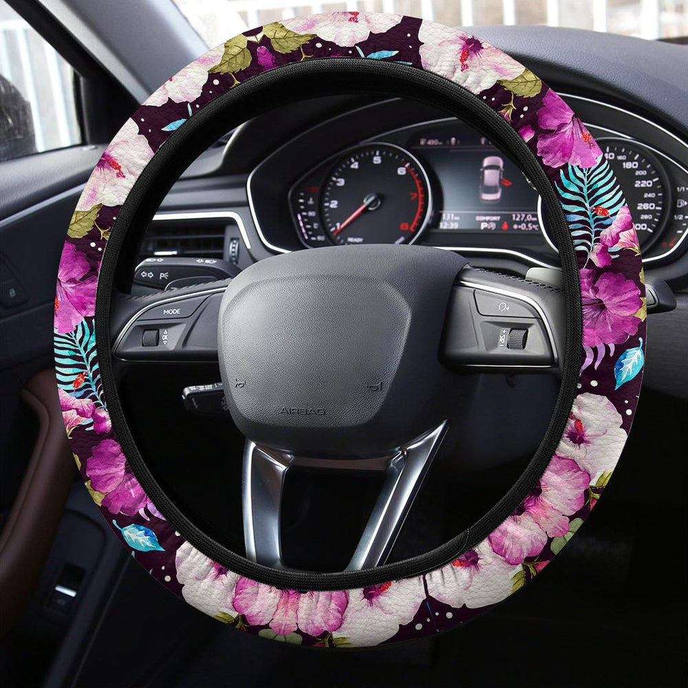 Hawaiian Steering Wheel Covers Custom Lovely Tropical Pattern Car Accessories - Gearcarcover - 2
