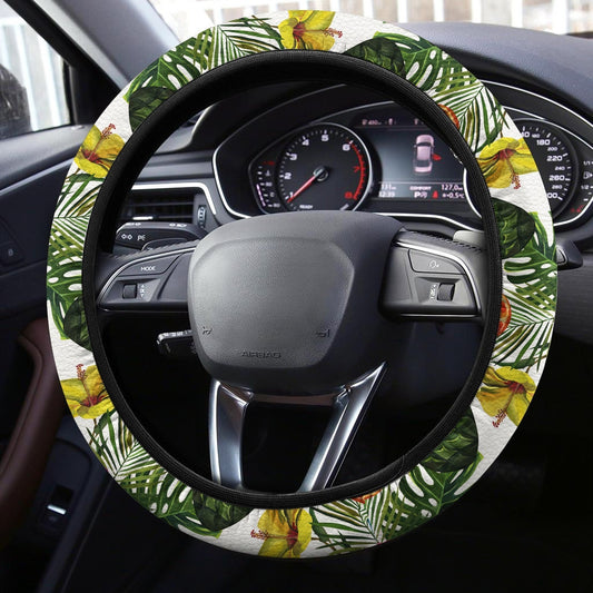 Hawaiian Steering Wheel Covers Custom Tropical Car Accessories - Gearcarcover - 2