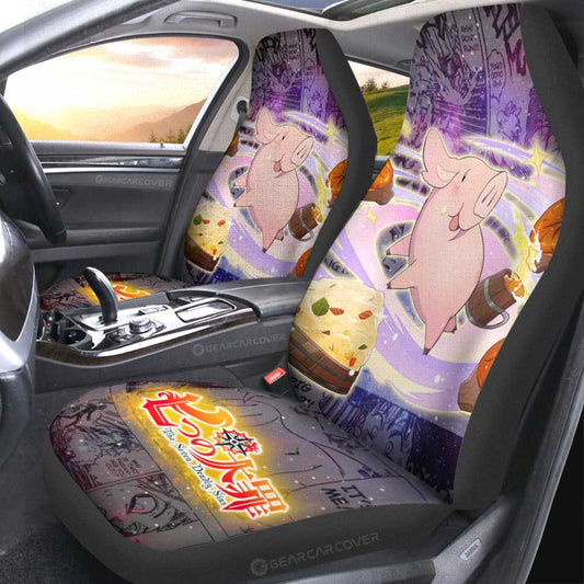 Hawk Car Seat Covers Custom Seven Deadly Sins Anime Galaxy Manga Style - Gearcarcover - 2