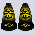 Heart Pirates Flag Car Seat Covers Custom One Piece Anime Car Accessories - Gearcarcover - 4