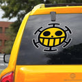 Heart Pirates Flag Car Sticker Custom One Piece Anime Car Accessories - Gearcarcover - 3