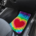 Heart Tie Dye Car Floor Mats Custom Hippie Car Accessories - Gearcarcover - 4