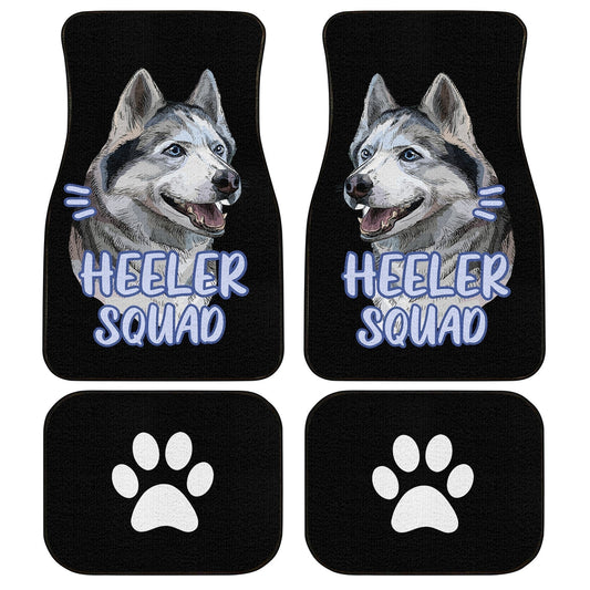 Heeler Squad Husky Car Floor Mats Custom Car Accessories Gift Idea For Dog Lovers - Gearcarcover - 1