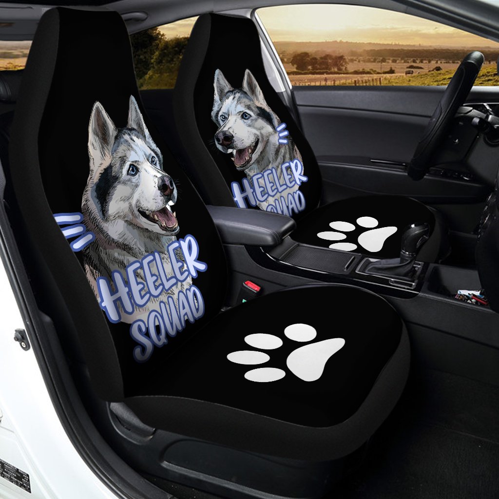 Heeler Squad Husky Car Seat Covers Custom Car Accessories - Gearcarcover - 2