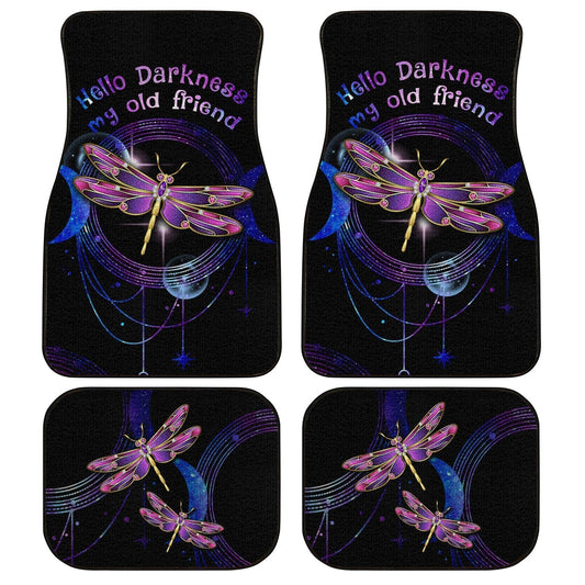 Hello Darkness Dragonfly Car Floor Mats Custom Car Accessories - Gearcarcover - 1