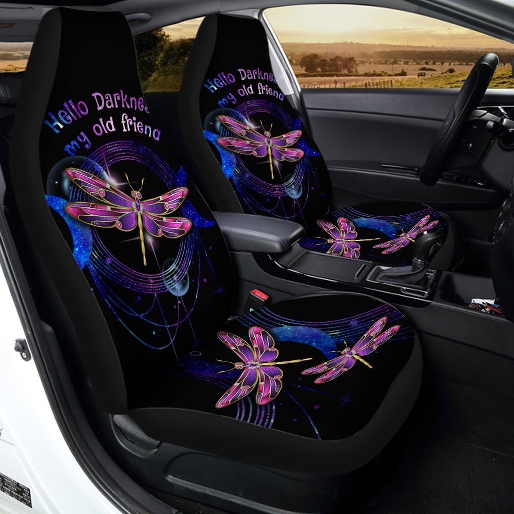 Hello Darkness Dragonfly Car Seat Covers Custom Car Accessories - Gearcarcover - 2