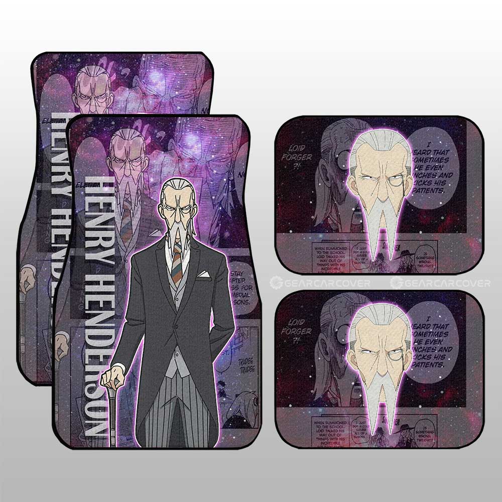 Henry Henderson Car Floor Mats Custom Spy x Family Anime Car Accessories Manga Galaxy Style - Gearcarcover - 1