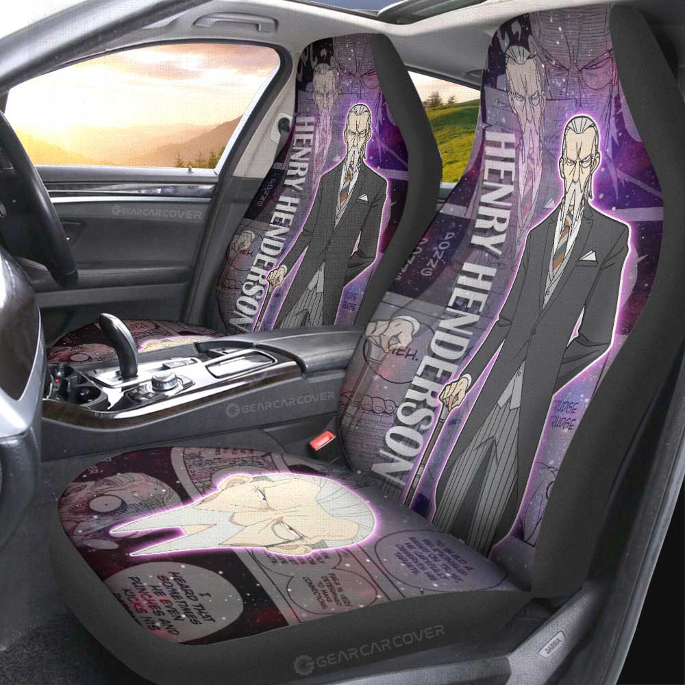 Henry Henderson Car Seat Covers Custom Galaxy Style Spy x Family Anime Car Accessories - Gearcarcover - 2