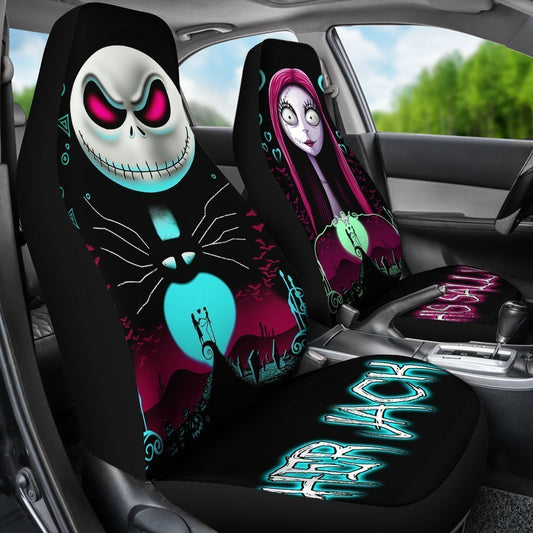 Her Jack His Sally Car Seat Covers Custom Car Accessories - Gearcarcover - 2