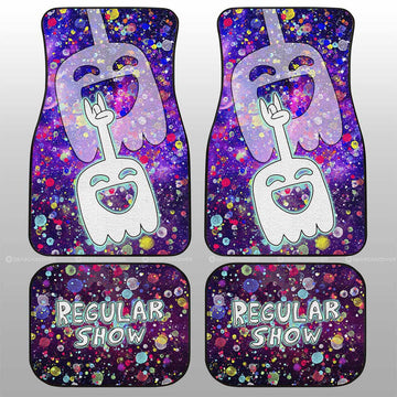 Hi Five Ghost Car Floor Mats Custom Regular Show Cartoon - Gearcarcover - 1