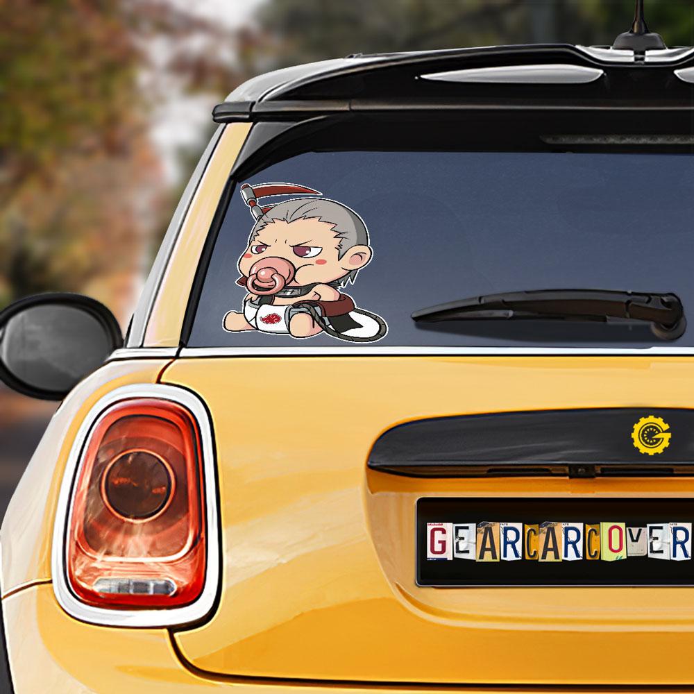 Hidan Car Sticker Custom Akatsuki Member Naru Anime Car Accessories - Gearcarcover - 1