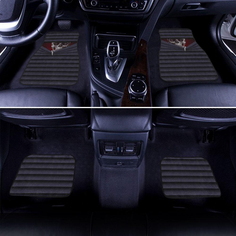 Hidden Skull Car Floor Mats Custom Funny Car Accessories - Gearcarcover - 1