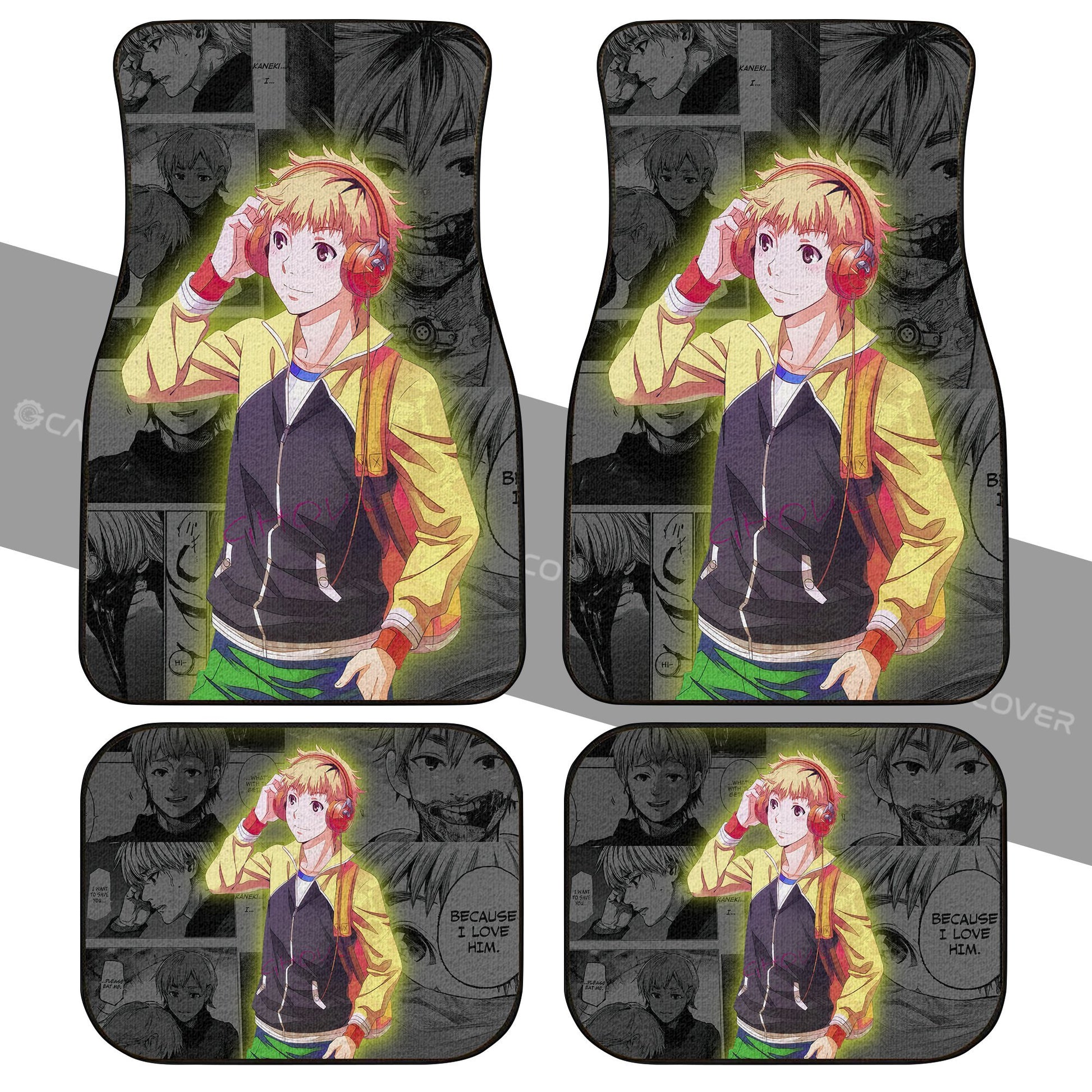 Hideyoshi Nagachika Car Floor Mats Custom Anime Tokyo Ghoul Car Interior Accessories - Gearcarcover - 2