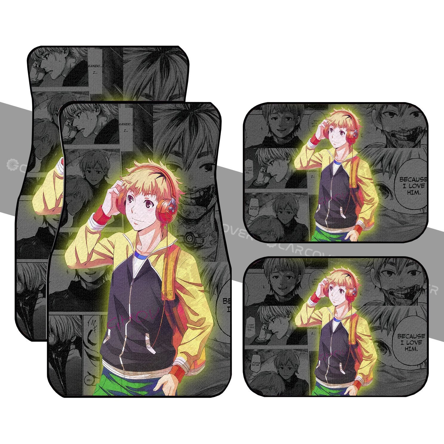 Hideyoshi Nagachika Car Floor Mats Custom Anime Tokyo Ghoul Car Interior Accessories - Gearcarcover - 1