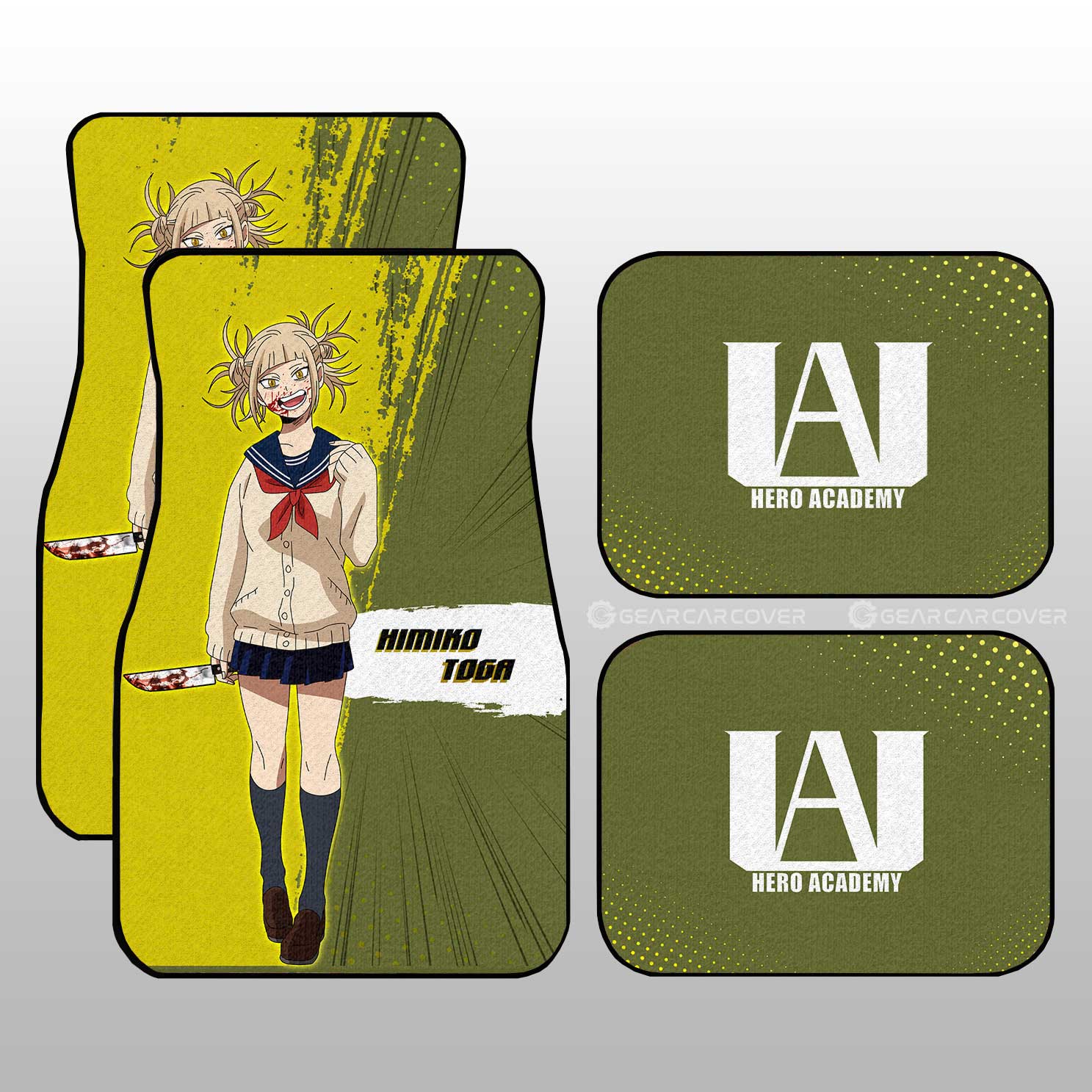 Himiko Toga Car Floor Mats Custom For My Hero Academia Anime Fans - Gearcarcover - 1