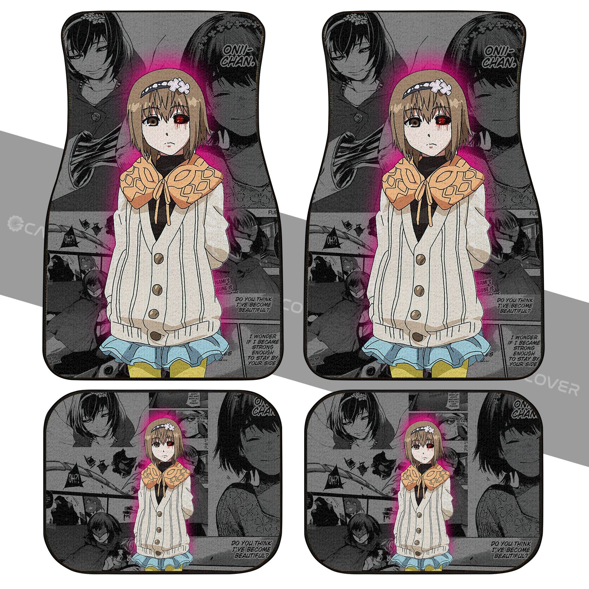 Hinami Fueguchi Car Floor Mats Custom Anime Tokyo Ghoul Car Interior Accessories - Gearcarcover - 2