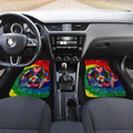 Hippie Tie Dye Car Floor Mats Custom Peace Love Nurse US Flag Car Accessories Beautiful For Nurse - Gearcarcover - 3