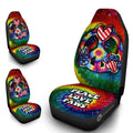 Hippie Tie Dye Car Seat Covers Custom Peace Love Paw US Flag Car Accessories Great - Gearcarcover - 4