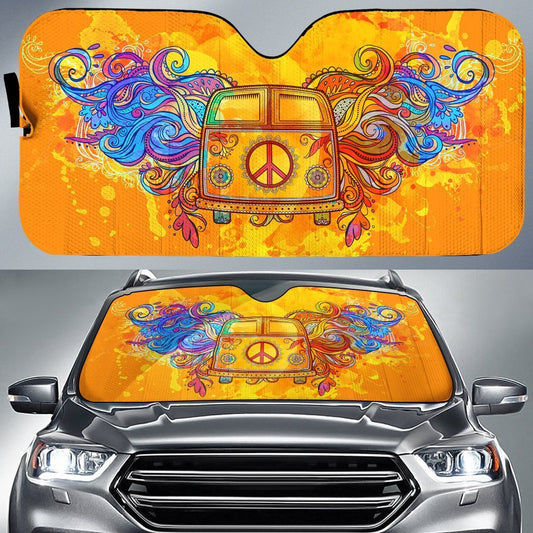 Hippie Van Car Sunshade Custom Car Accessories - Gearcarcover - 1