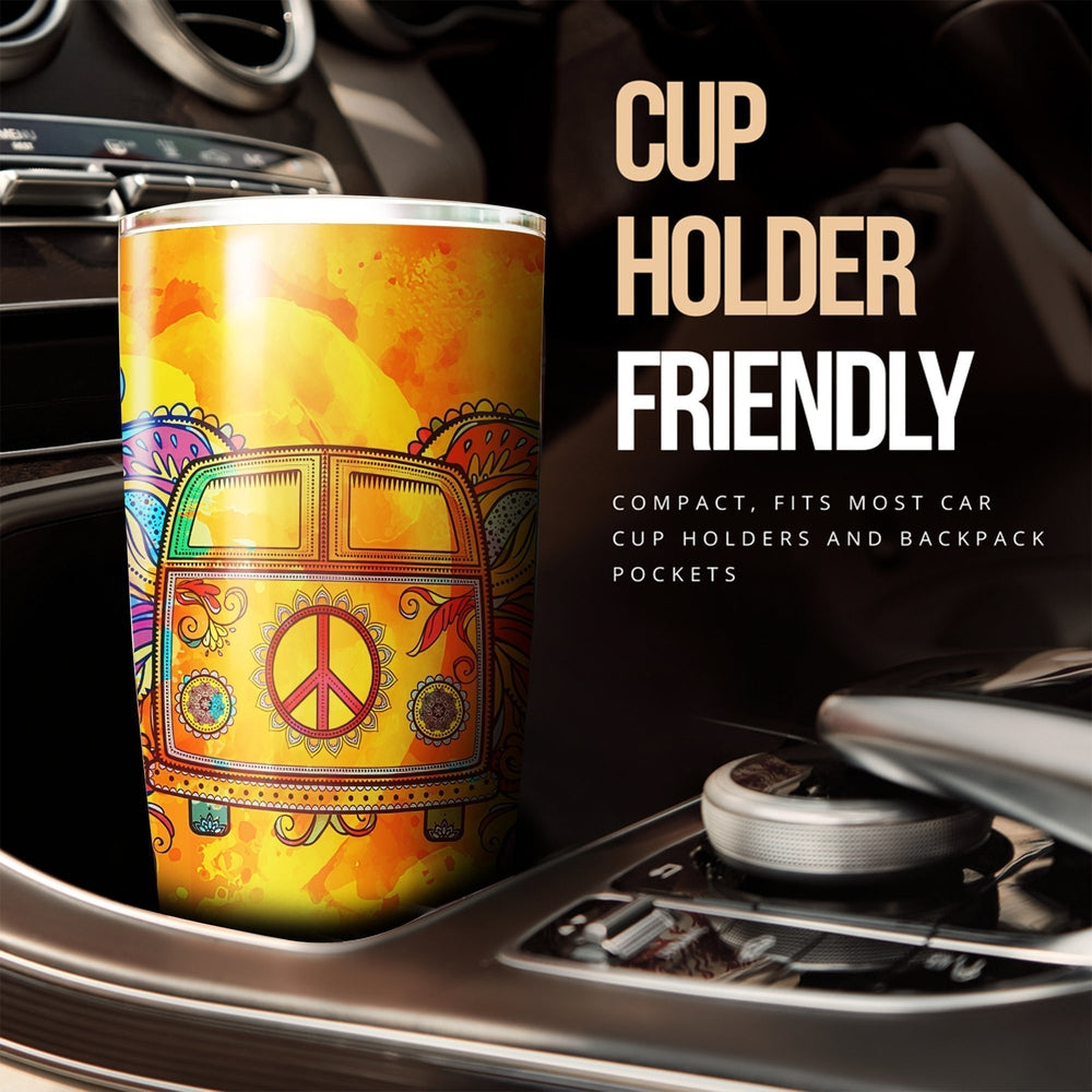 Hippie Van Tumbler Cup Custom Car Accessories - Gearcarcover - 2