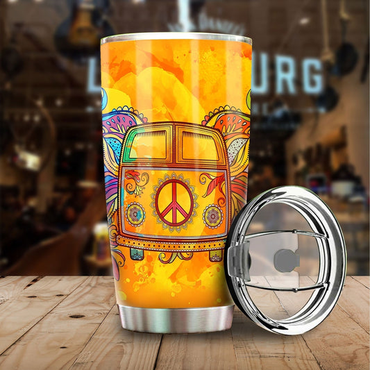 Hippie Van Tumbler Cup Custom Car Accessories - Gearcarcover - 1