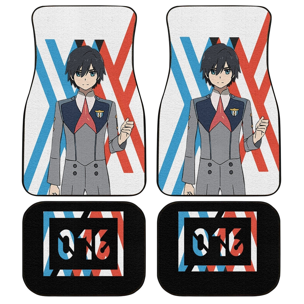 Hiro Code 016 Car Floor Mats Custom Anime Darling In The Franxx Car Accessories - Gearcarcover - 1