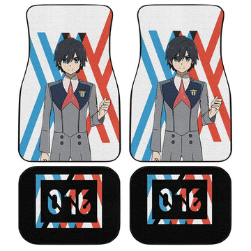 Hiro Code 016 Car Floor Mats Custom Anime Darling In The Franxx Car Accessories - Gearcarcover - 1