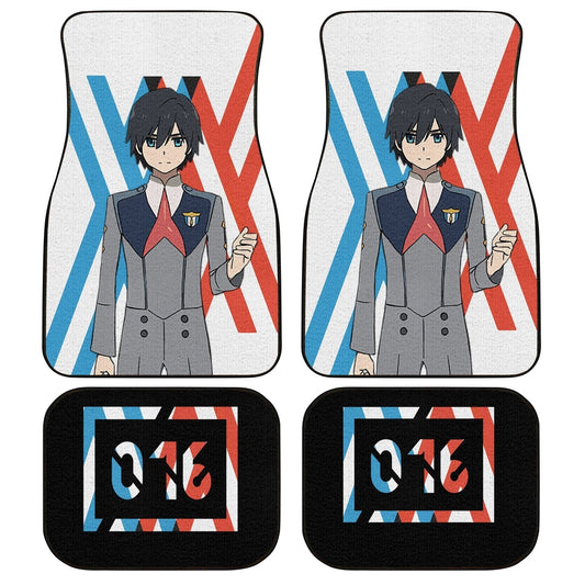 Hiro Code 016 Car Floor Mats Custom Anime Darling In The Franxx Car Accessories - Gearcarcover - 1