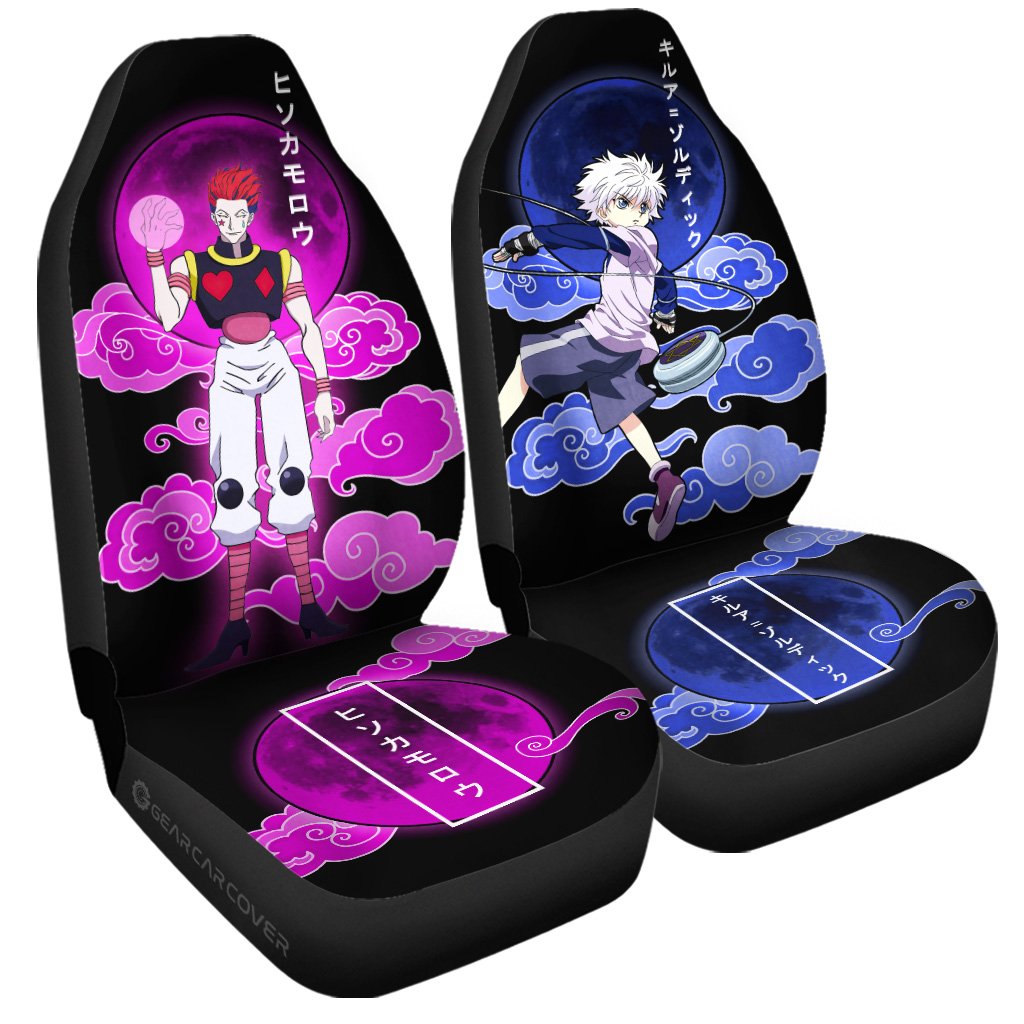 Hisoka Morow And Killua Zoldyck Car Seat Covers Custom Hunter x Hunter Anime Car Accessories - Gearcarcover - 3