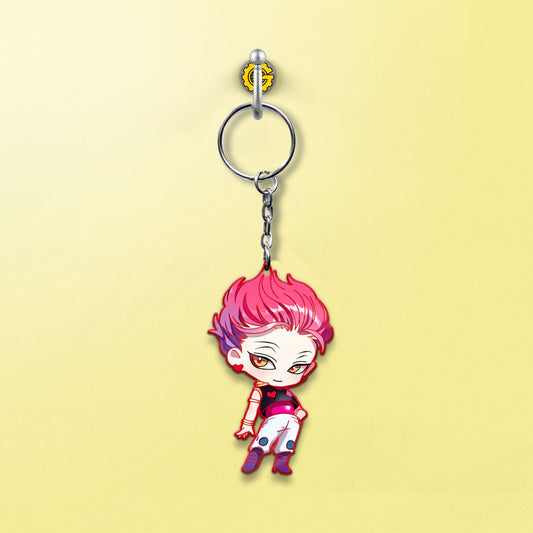 Hisoka Morow Keychain Custom Hunter x Hunter Anime Car Accessories - Gearcarcover - 2