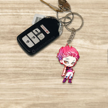 Hisoka Morow Keychain Custom Hunter x Hunter Anime Car Accessories - Gearcarcover - 1