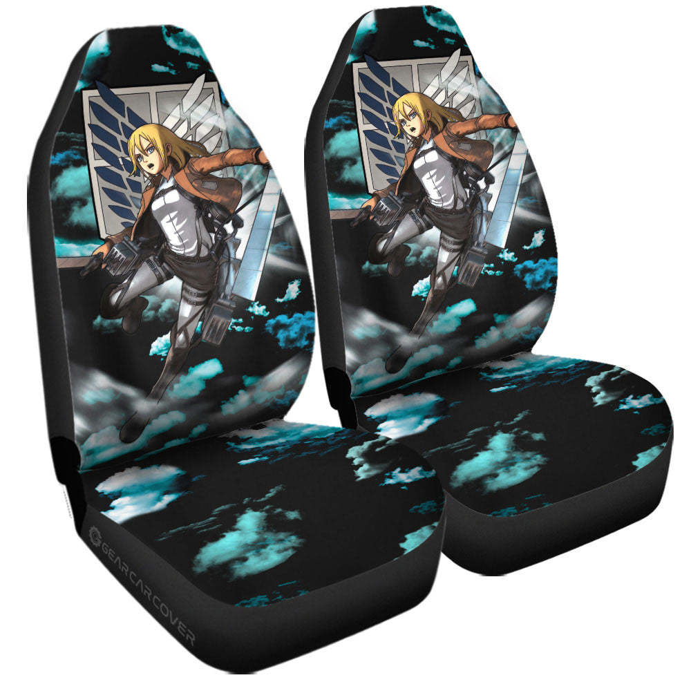 Historia Reiss Car Seat Covers Custom Attack On Titan Anime Car Accessories - Gearcarcover - 1